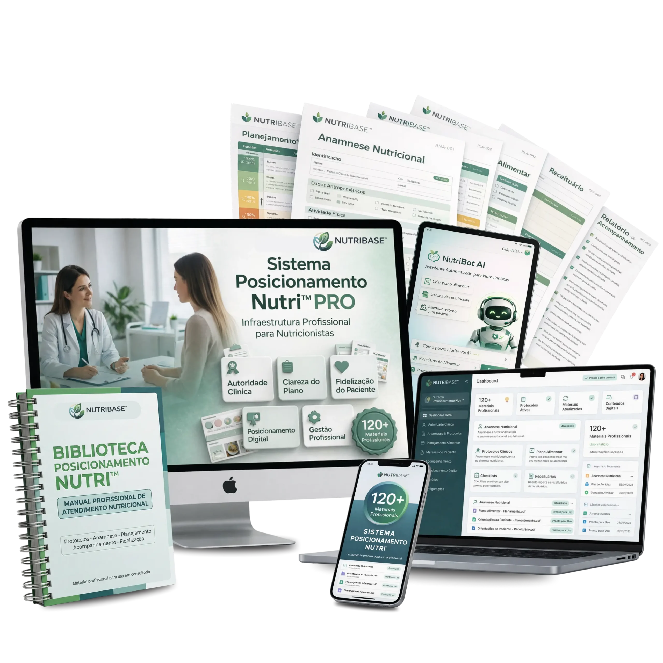 Sistema Posicionamento Nutri — Mockup